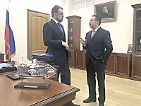 Город и предприятия. Глава Королёва поздравил президента РКК «Энергия» 