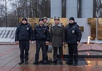 Полицейские и общественники в Королёве приняли участие в торжественном мероприятие, посвященном 84-й годовщине начала контрнаступления Красной Армии под Москвой