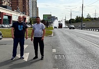 В Королёве на улице Пионерская провели осмотр нового дорожного полотна