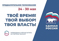 Предварительное голосование «Единой России» стартует 24 мая